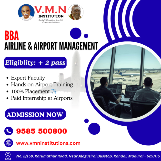 BBA Airline & Airport Management in Madurai – Build Your Global Aviation Career