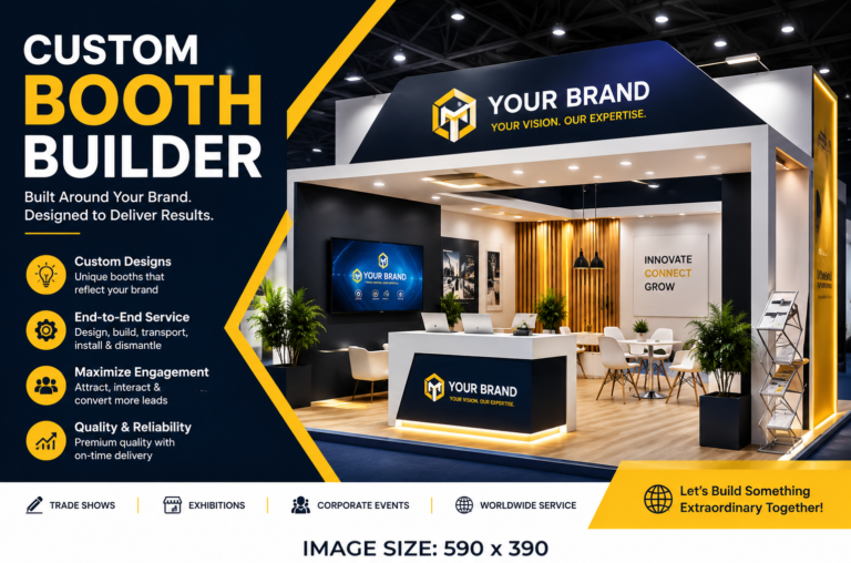 Custom Exhibition Stand: Make Your Brand Stand Out at Trade Shows