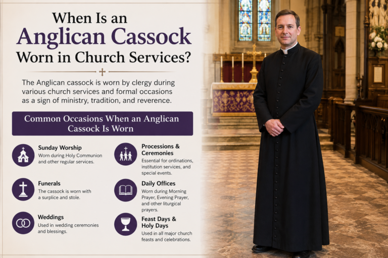 When Is an Anglican Cassock Worn in Church Services?