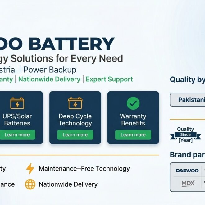 Daewoo Battery Pakistan – Car, UPS & Solar Batteries