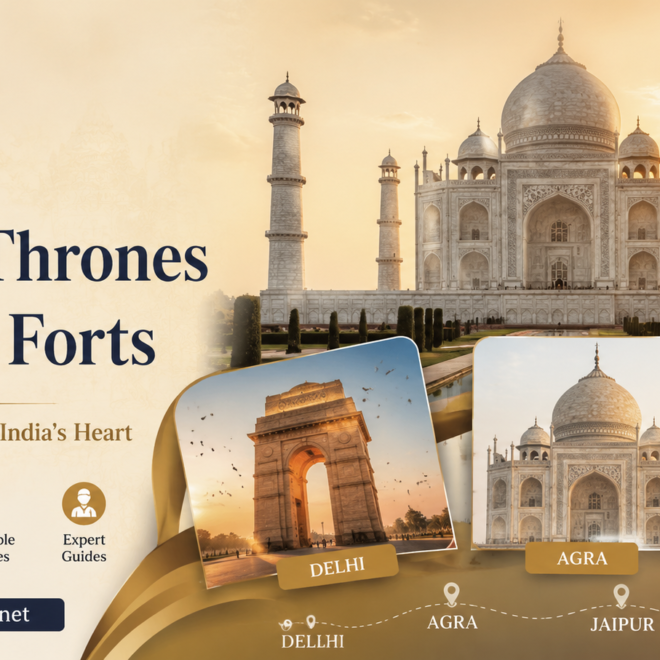 From Mughal Thrones to Rajput Forts — A 4-Day Road Through India’s Heart