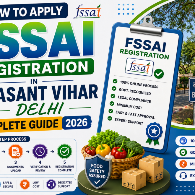 How to Apply FSSAI Registration in Basant Vihar Delhi – Complete Guide 2026