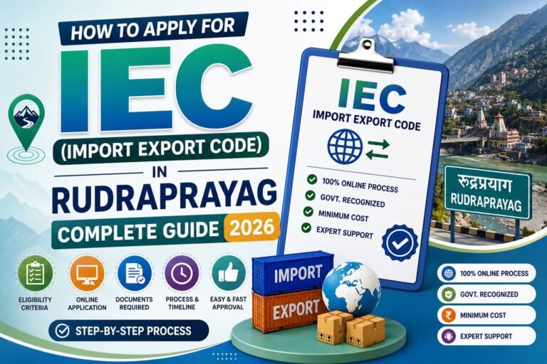 How to Apply for IEC (Import Export Code) in Rudraprayag – Complete Guide 2026