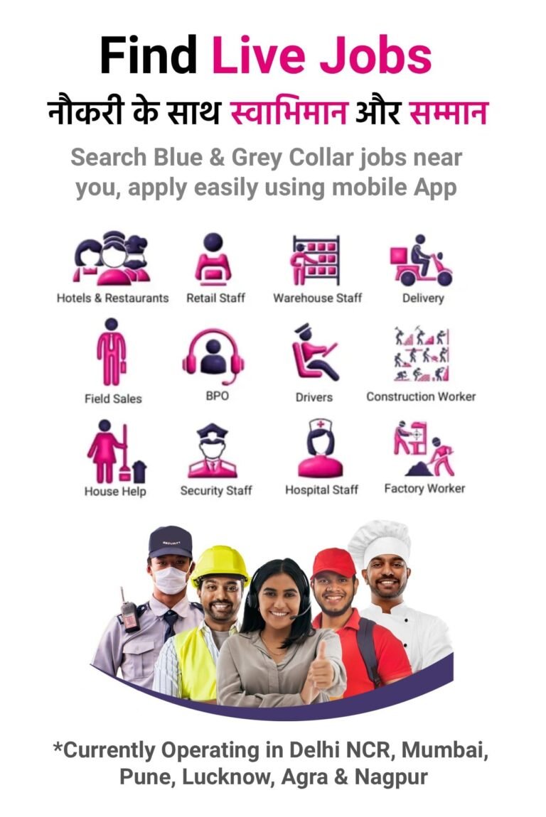 Gray collar jobs Noida