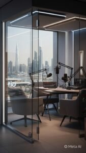 Best Podcast Studios Dubai with Creative and Modern Setups