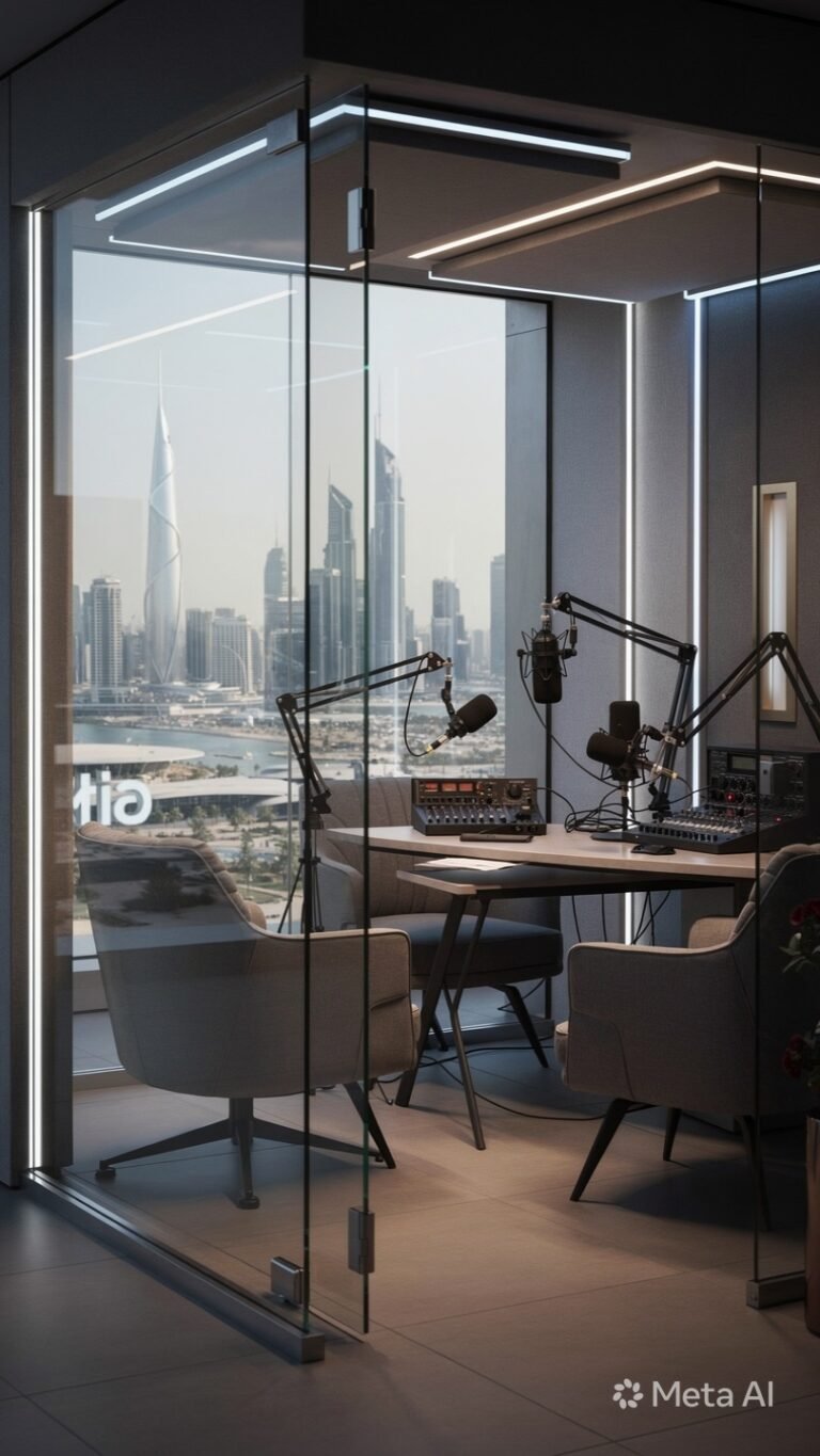Best Podcast Studios Dubai with Creative and Modern Setups