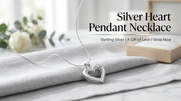 Silver Heart Pendant Necklace For Elegant And Meaningful Gifts