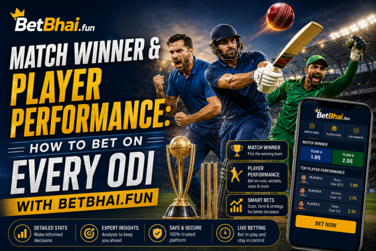 Match Winner & Player Performance: How to Bet on Every ODI with BetBhai.fun