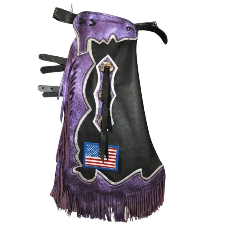 Handcrafted American Flag Chaps with Bold Style