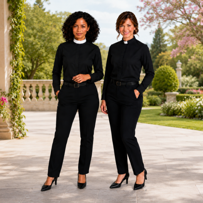How Is a Womens Black Clergy Shirt Different from Zoroastrian Religious Attire?