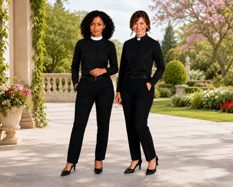 How Is a Womens Black Clergy Shirt Different from Zoroastrian Religious Attire?
