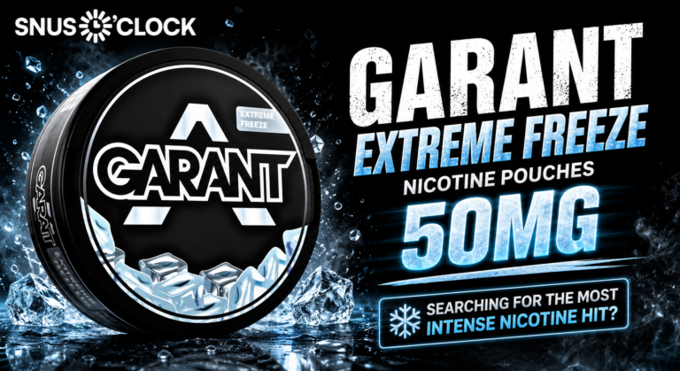 GARANT Extreme Freeze 50mg Nicotine Pouches Guide