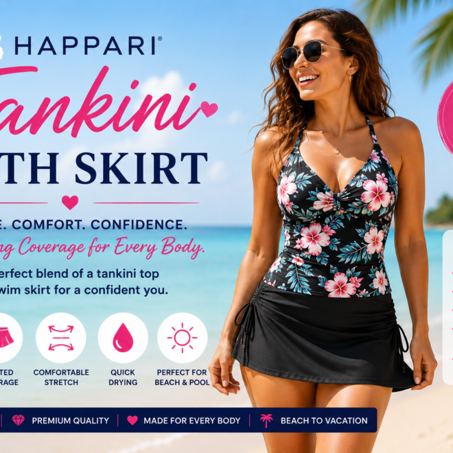 Tankini with Skirt | Stylish Women’s Swimwear | Happari