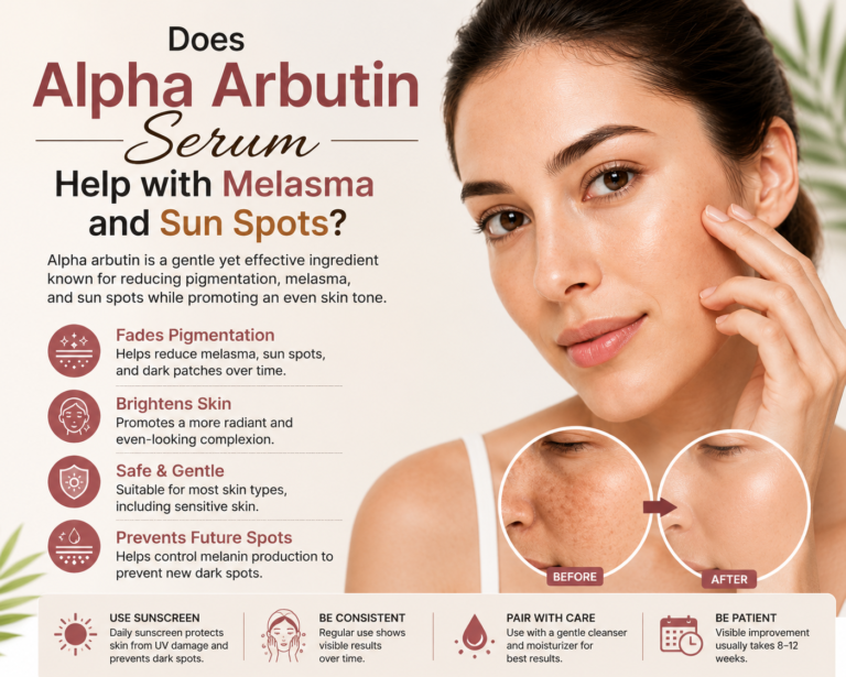 Does Alpha Arbutin Serum Help with Melasma and Sun Spots?