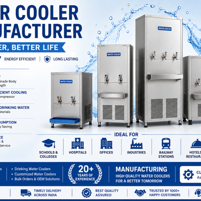 Water Cooler Manufacturer in India – High-Performance Commercial & Industrial Water Cooling Solutions