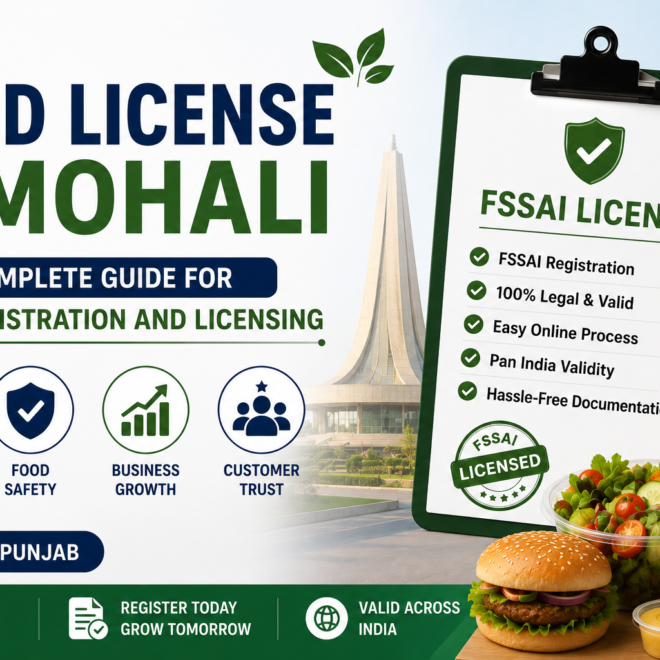 Food License in Mohali – Complete Guide for FSSAI Registration and Licensing