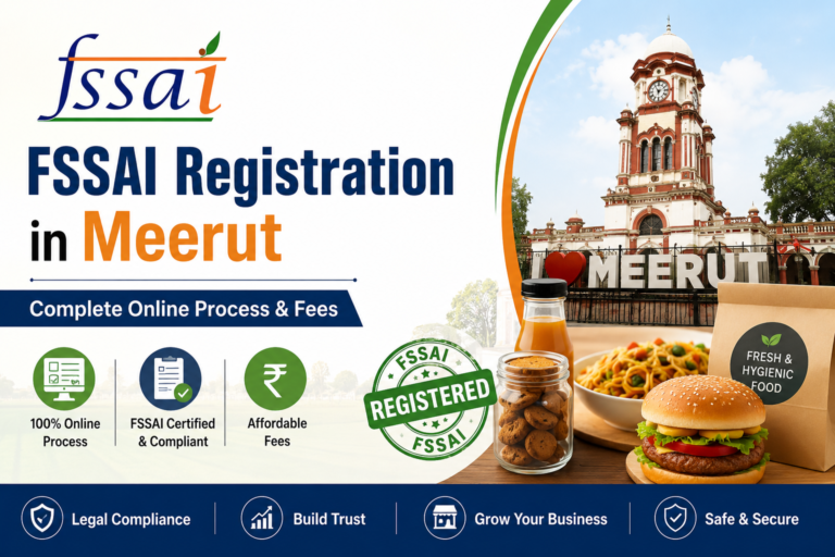 FSSAI Registration in Meerut – Complete Online Process & Fees
