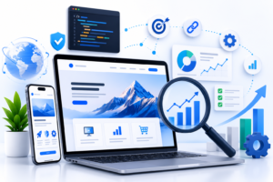 create image “The Importance of Website Development and SEO Services for Modern Businesses” avoid text, size 3:2