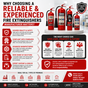 Why Choosing a Reliable and Experienced Fire Extinguishers Manufacturer Matters?