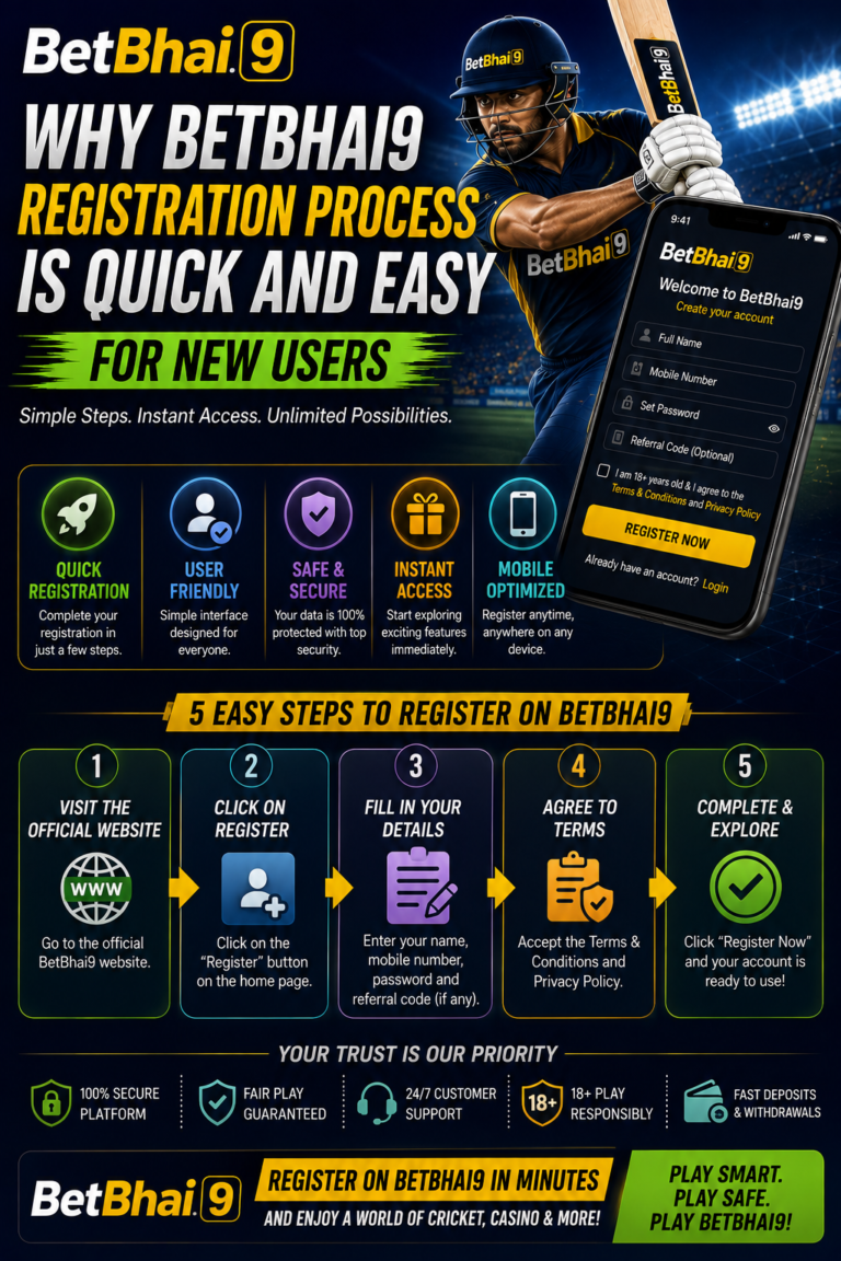 Why BetBhai9 Registration Process is Quick and Easy for New Users