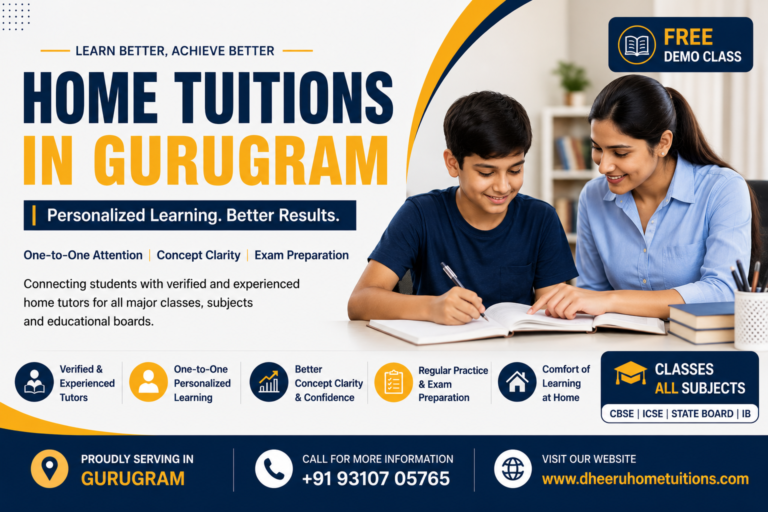 How to Choose the Right Home Tutor in Gurugram