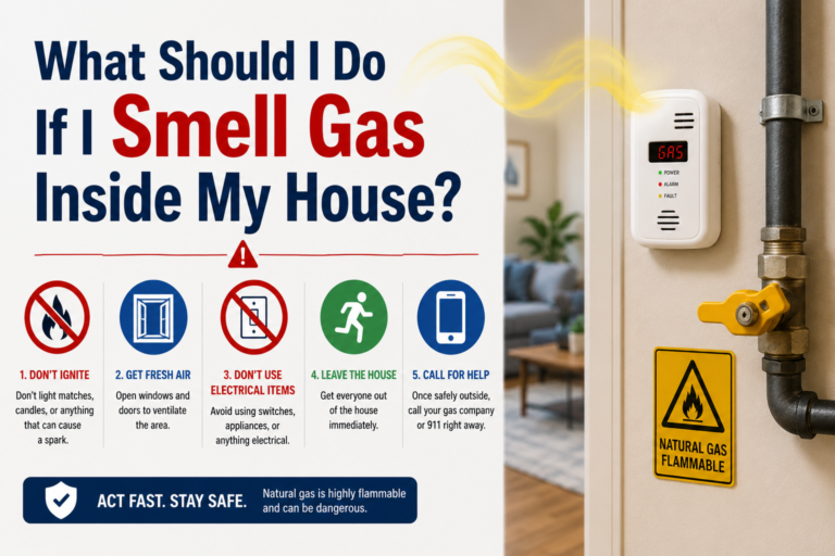 What Should I Do If I Smell Gas Inside My House?