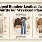 Cropped Bomber Leather Jacket Outfits for Weekend Plans
