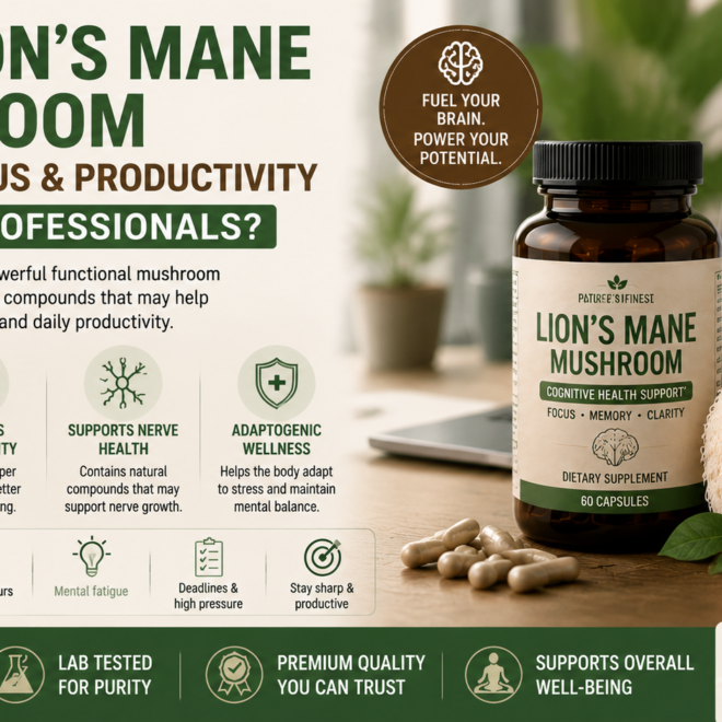 Can Lion’s Mane Mushroom Improve Focus and Productivity for Busy Professionals?