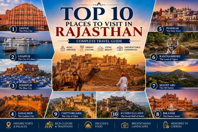 Top 10 Places to Visit in Rajasthan: Complete Travel Guide 2026
