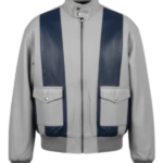 Vintage Grey Retro Bomber Jacket: Timeless Style with a Modern Edge