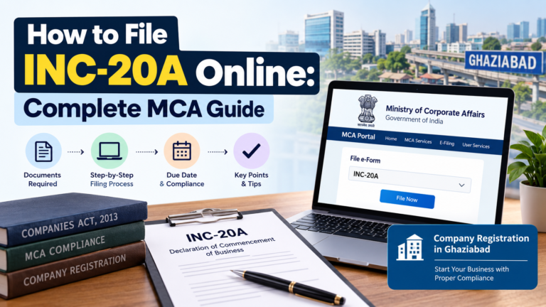INC-20A Filing Online: Step-by-Step MCA Process for New Companies