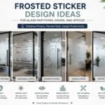 Glass Sticker Design Ideas for Stylish and Private Glass Spaces