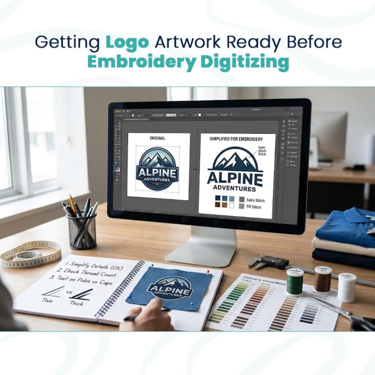 Getting Logo Artwork Ready Before Embroidery Digitizing