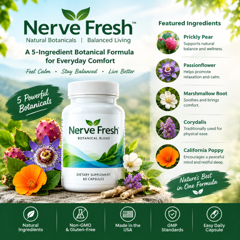 Nerve Fresh: Exploring Its 5-Ingredient Botanical Formula & Current Offer
